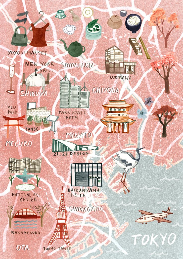 ©Livi Gosling- Map of Tokyo 